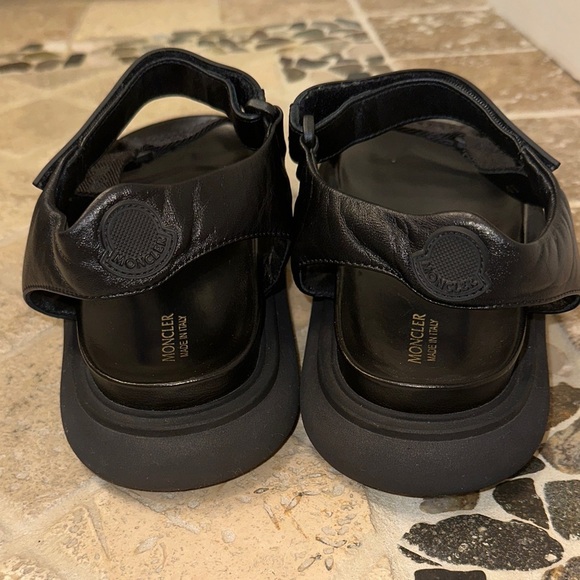 Black Moncler Sandals Size 41 Womans - Picture 2 of 6